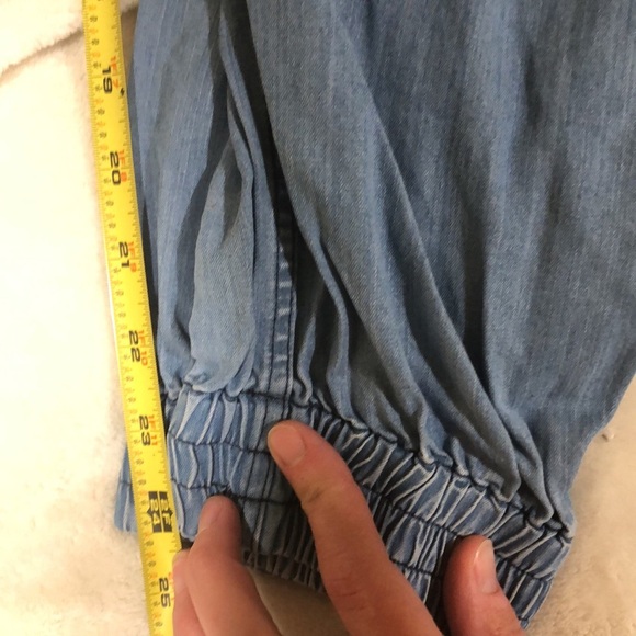 Sweaty Betty Pants Twilight 7/8 Trouser Joggers in Blue Chambray - Size Medium - Picture 11 of 11